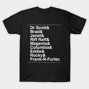 Rocky Horror Show Characters T-Shirt